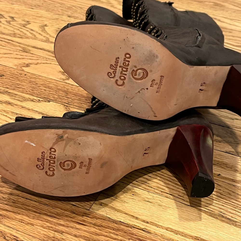 Calleen Cordero Tall Studded Leather Boots - Picture 10 of 11